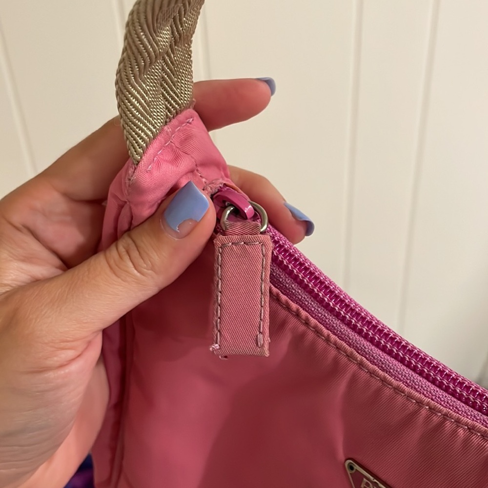 Vintage Y2K Prada Nylon Tessuto Mini Hobo - PINK! - Picture 9 of 16